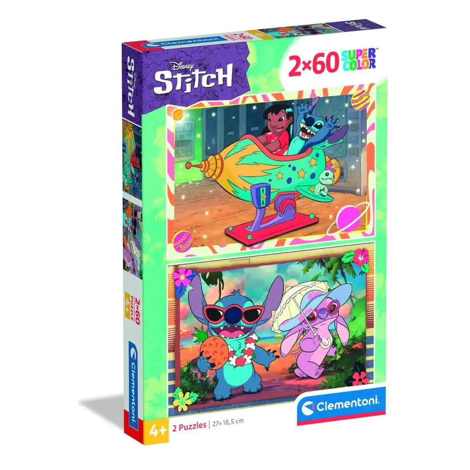 Disney Stitch puzzle 2x60db-os termékfotó