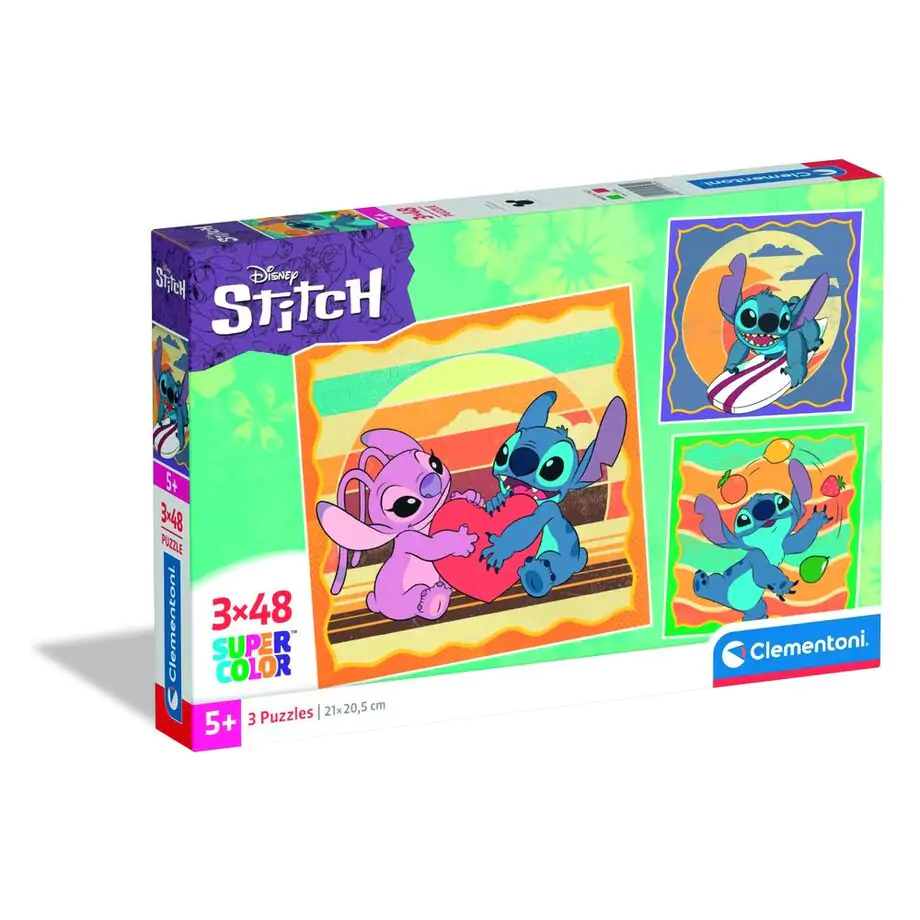 Disney Stitch puzzle 3x48db-os termékfotó