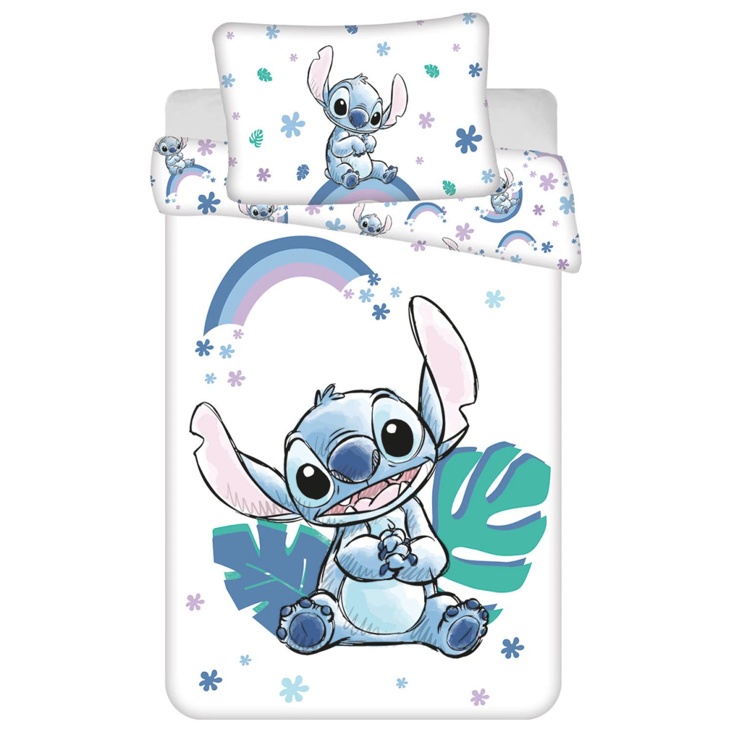 Disney Stitch Rainbow gyerek, ovis ágyneműhuzat termékfotó