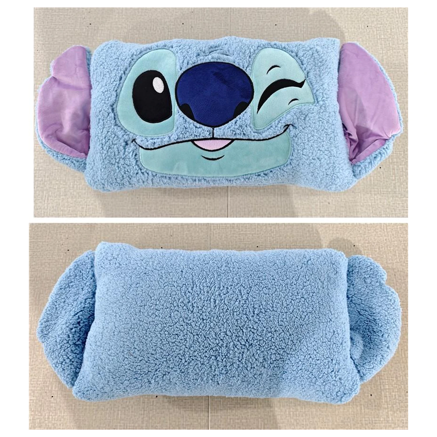 DISNEY Stitch Sherpa párna 35x38cm termékfotó