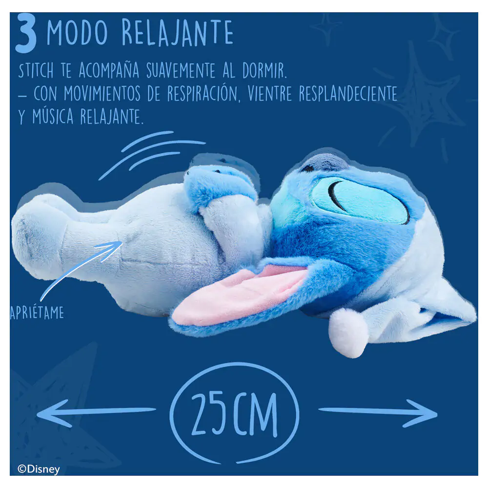 Disney Stitch Sleepy plüss 31cm hanggal termékfotó