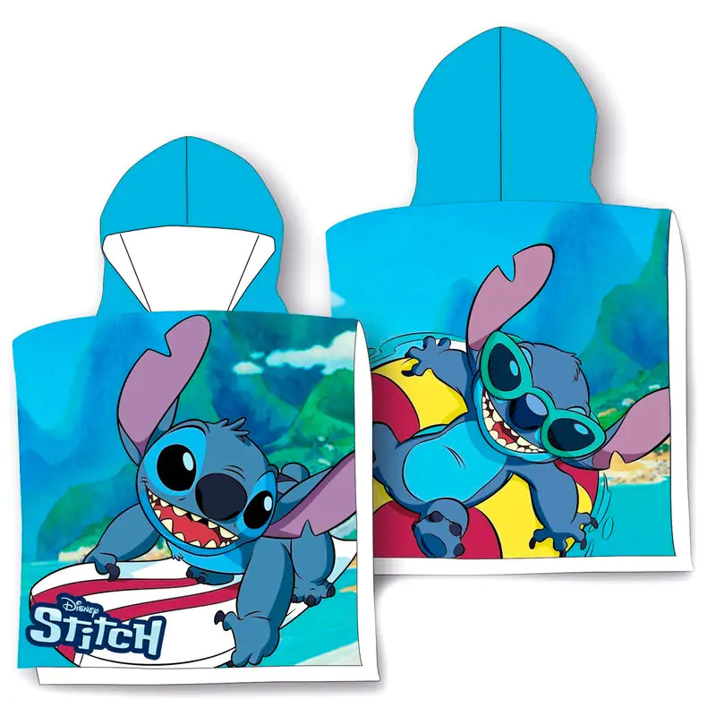 Disney Stitch Surf pamut poncsó törölköző termékfotó