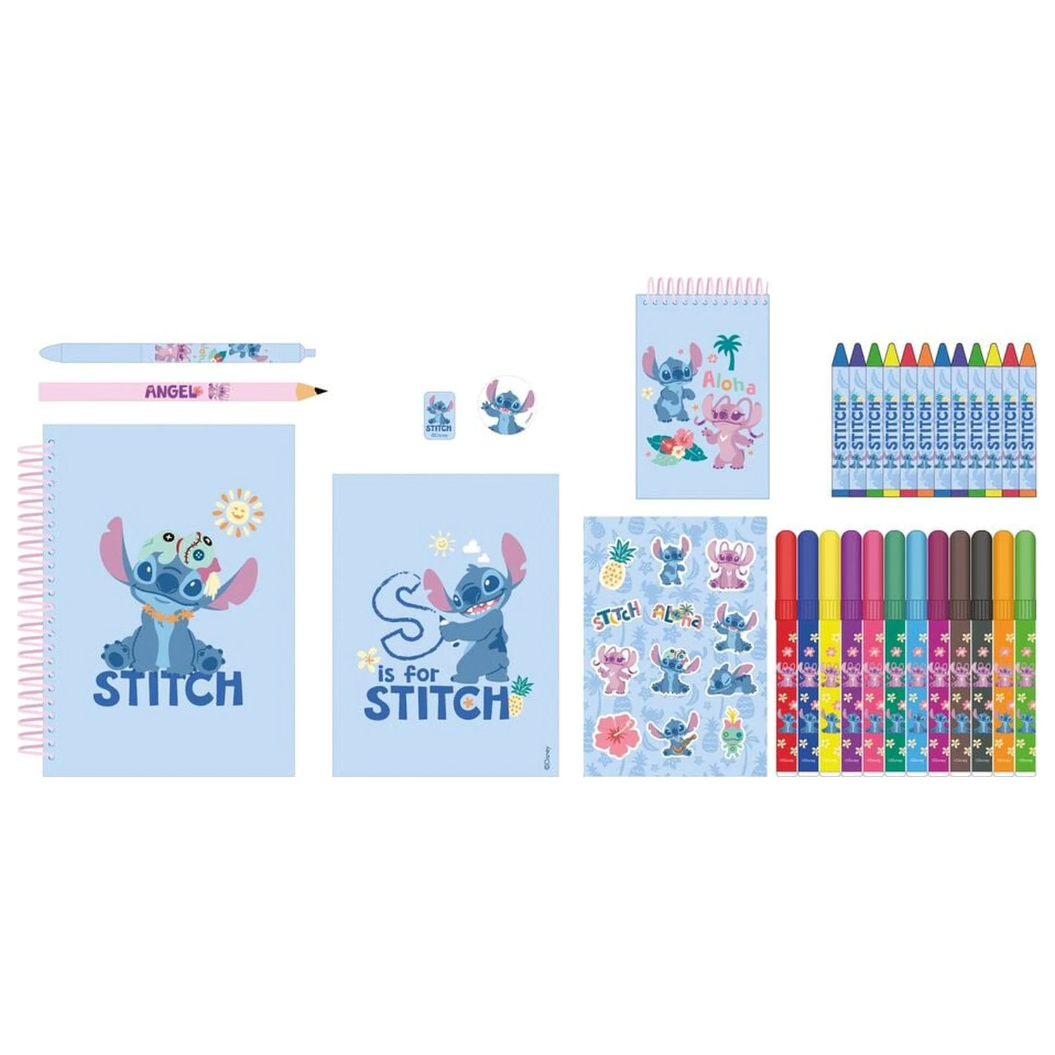 Disney Stitch színező csomag 43db-os termékfotó