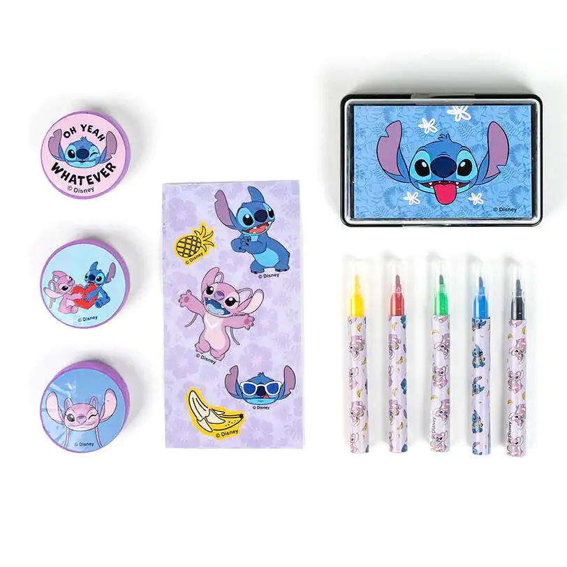 Disney Stitch colouring stationery case termékfotó