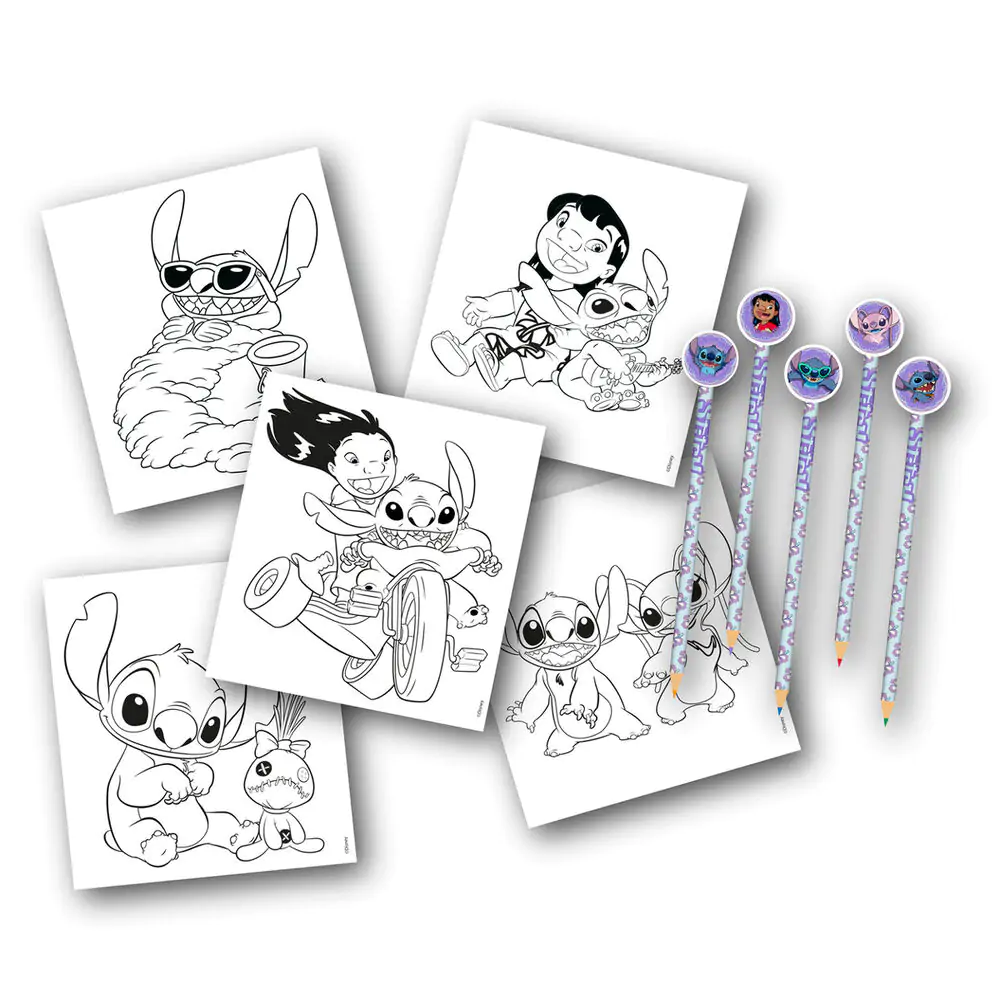 Disney Stitch  színezőkönyv és írószerek termékfotó