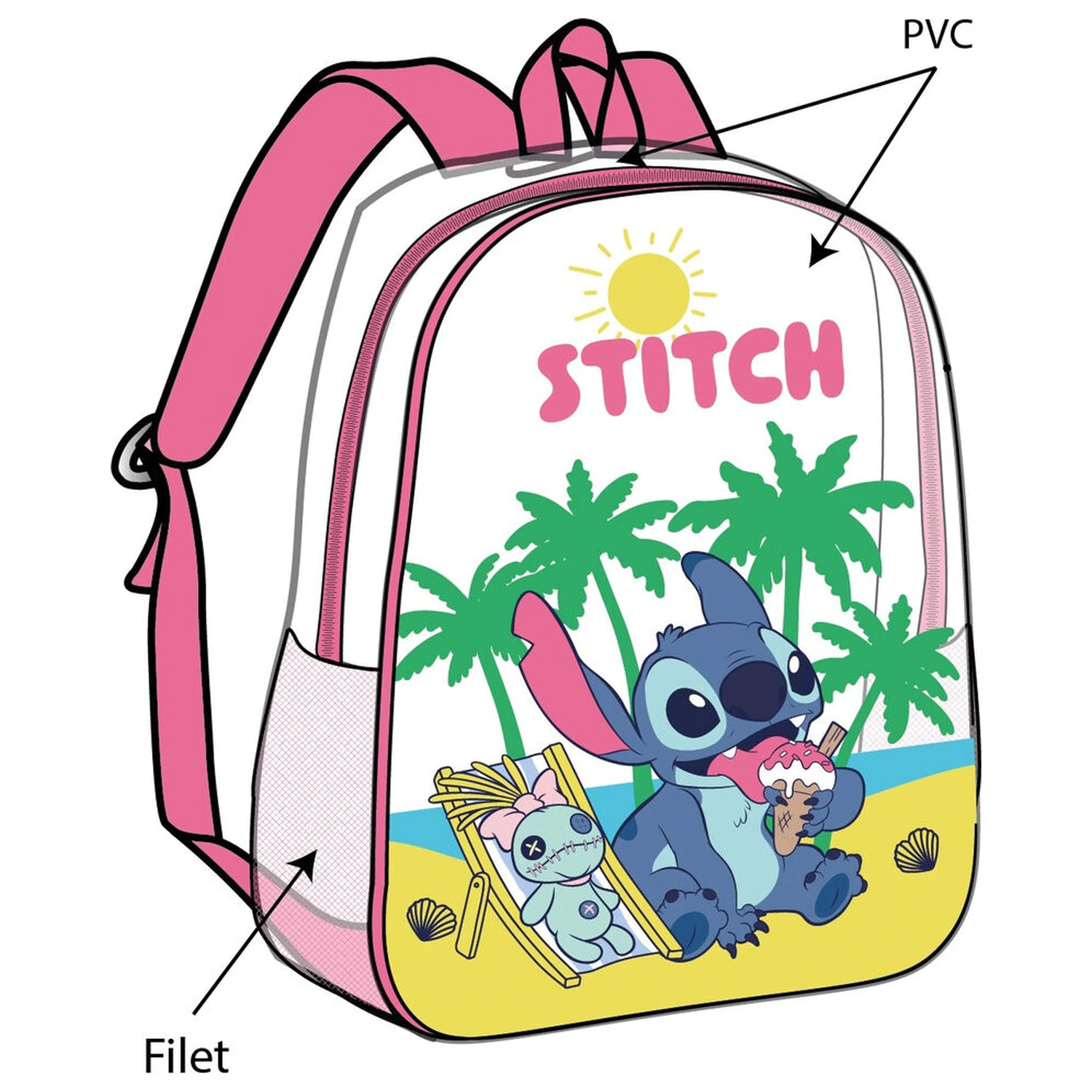 Disney Stitch táska hátizsák 31cm termékfotó