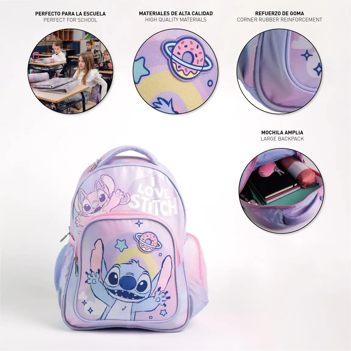 Disney Stitch táska hátizsák 42cm termékfotó