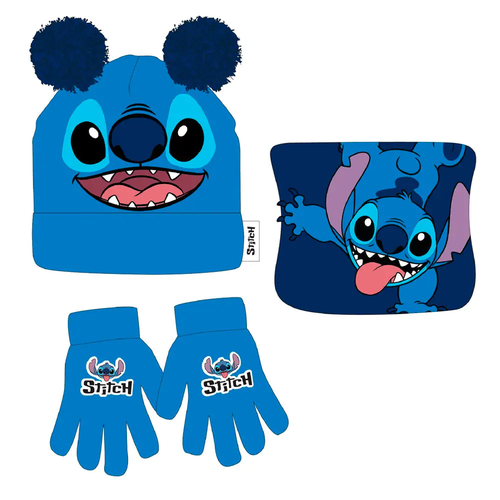 Disney Stitch téli sapka, kesztyű és csősál csomag termékfotó