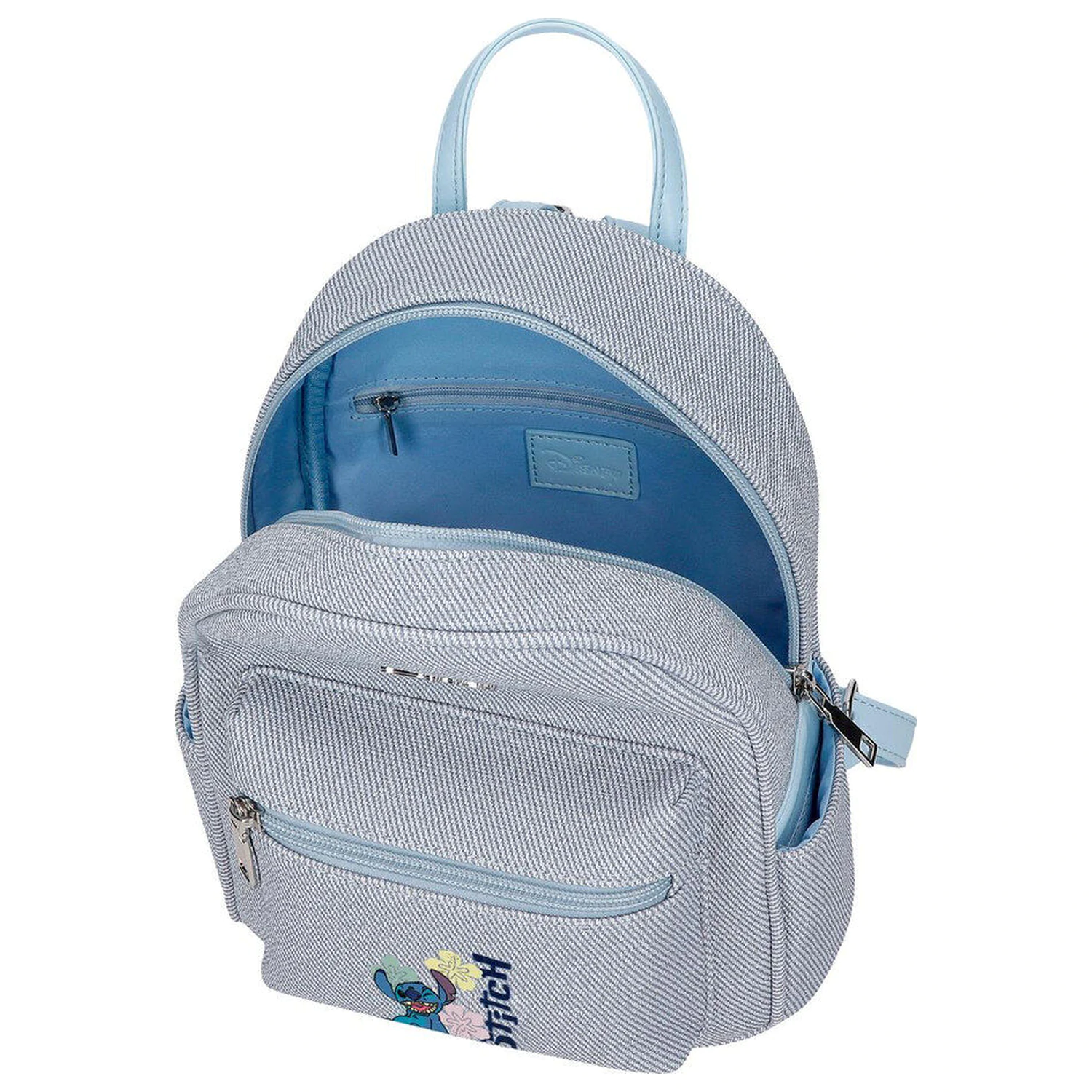 Disney Stitch Tiki walking táska hátizsák denim 23cm termékfotó