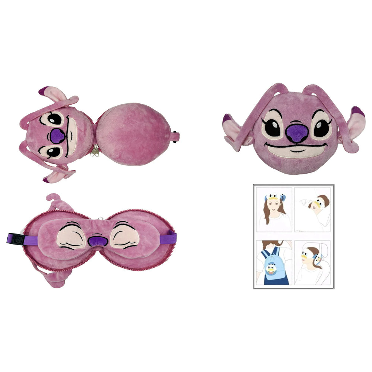 Disney Stitch utazópárna és alvó maszk termékfotó
