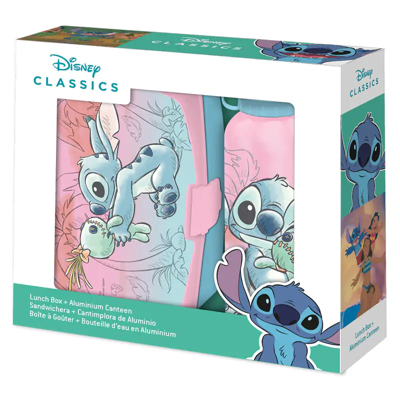 Disney Stitch uzsonna doboz és alumínium kulacs szett 500ml termékfotó