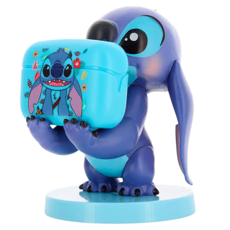 Disney Stitch vezeték nélküli fejhallgató fülhallgató és mini cable guy figura termékfotó