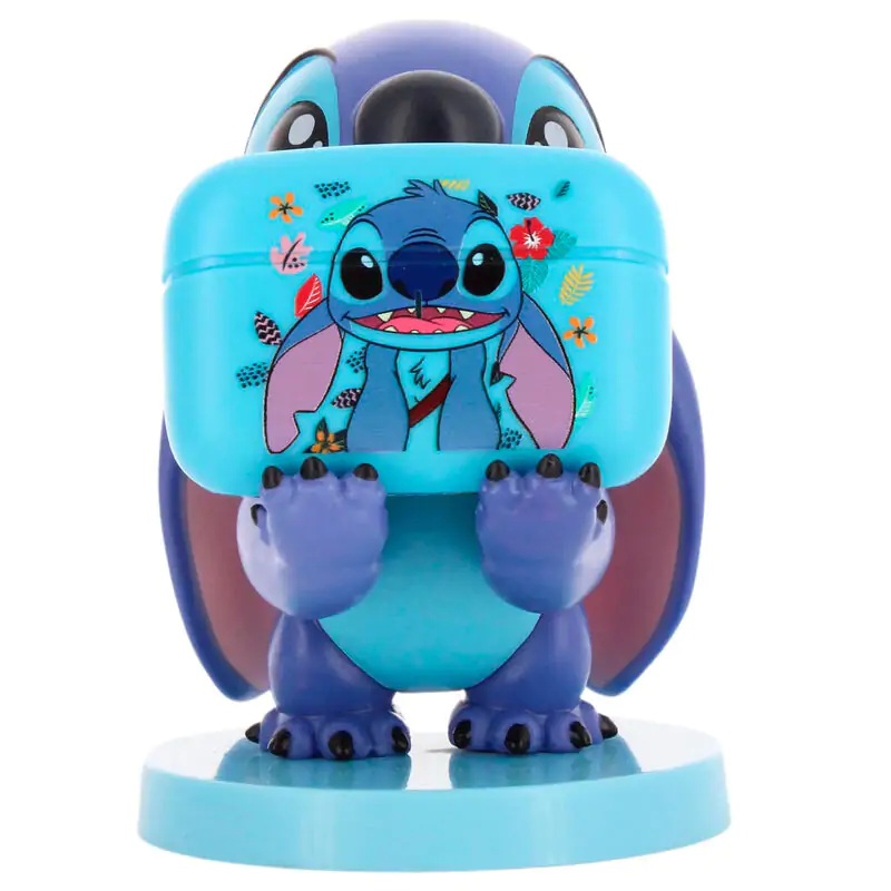 Disney Stitch vezeték nélküli fejhallgató fülhallgató és mini cable guy figura termékfotó