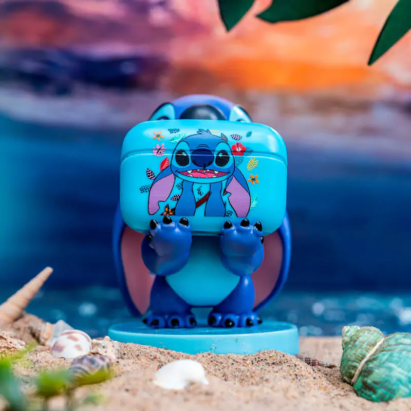 Disney Stitch vezeték nélküli fejhallgató fülhallgató és mini cable guy figura termékfotó