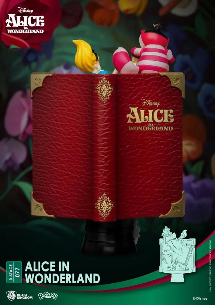 Disney Story Book Series D-Stage Alice Csodaországban PVC Diorama szobor 15 cm termékfotó