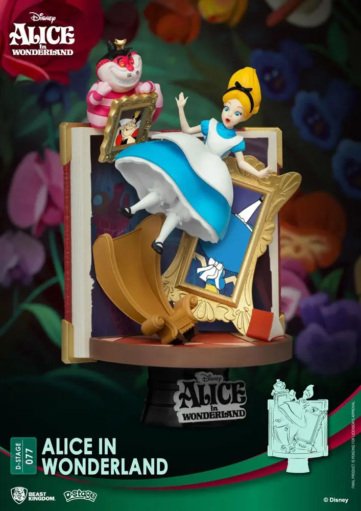 Disney Story Book Series D-Stage Alice Csodaországban PVC Diorama szobor 15 cm termékfotó