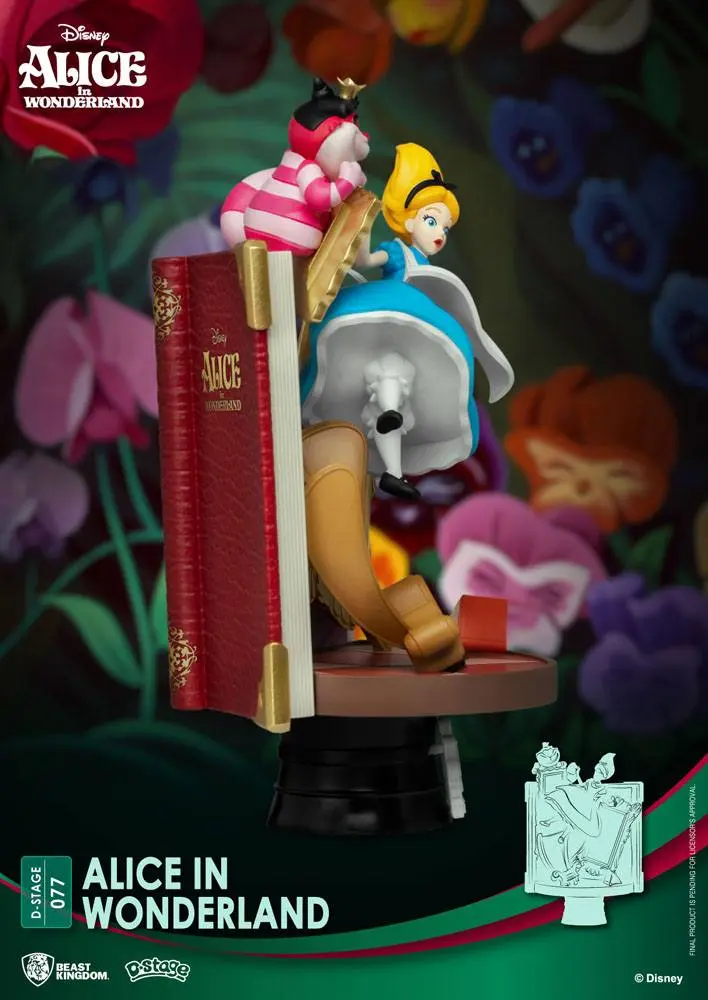 Disney Story Book Series D-Stage Alice Csodaországban PVC Diorama szobor 15 cm termékfotó