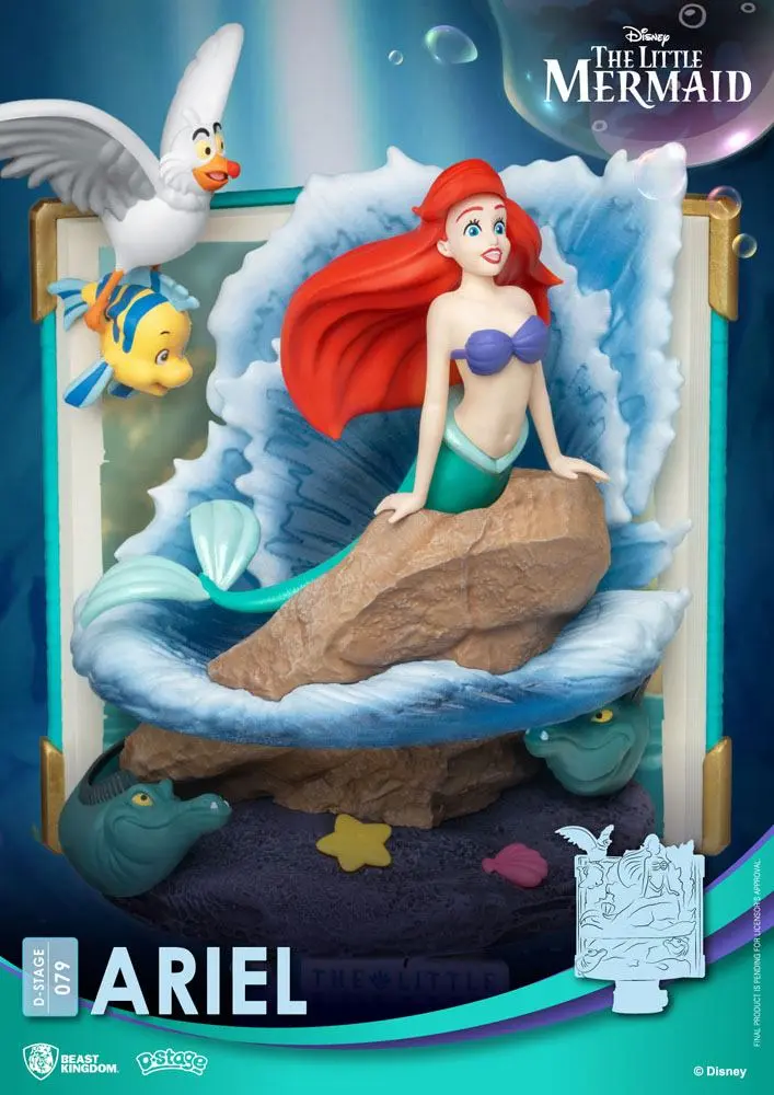 Disney Story Book Series D-Stage Ariel New Version PVC Diorama 15 cm termékfotó