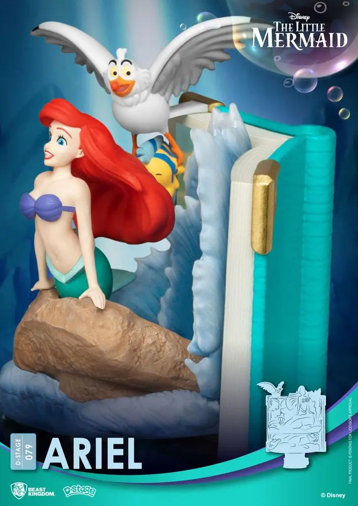 Disney Story Book Series D-Stage Ariel New Version PVC Diorama 15 cm termékfotó