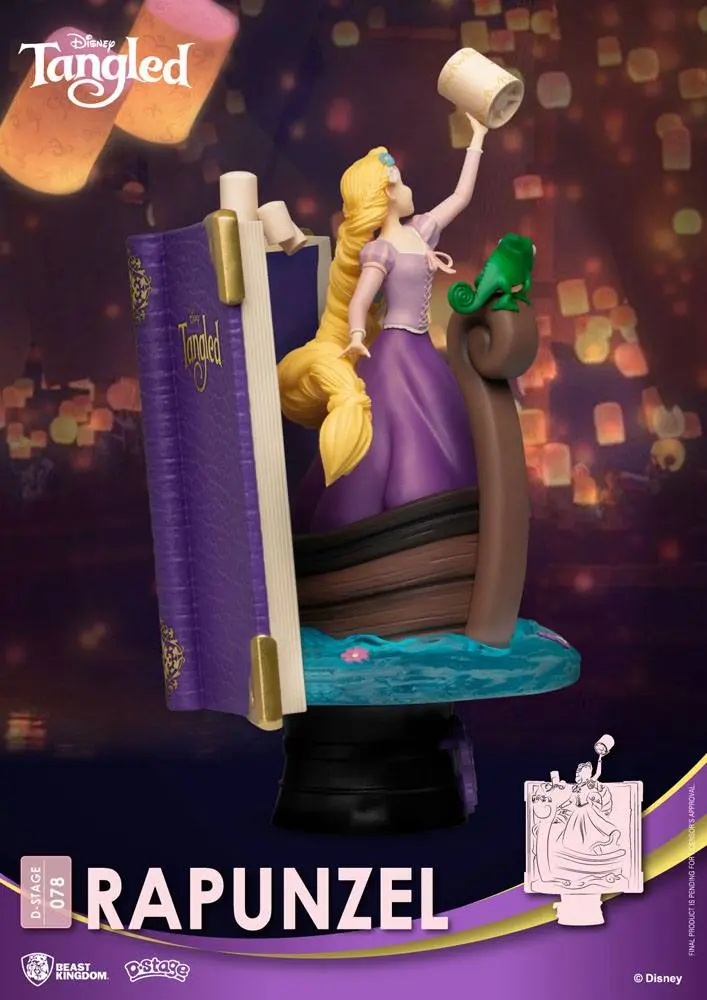 Disney Story Book Series D-Stage Rapunzel New Version PVC Diorama 15 cm termékfotó