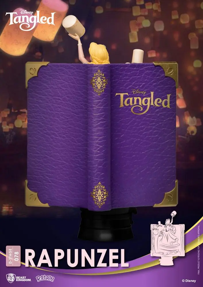 Disney Story Book Series D-Stage Rapunzel New Version PVC Diorama 15 cm termékfotó