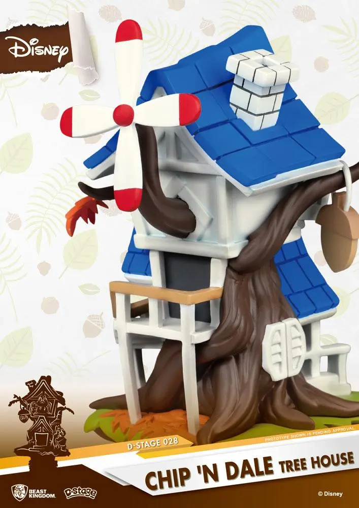 Disney Summer Series D-Stage Chip 'n Dale Tree House PVC Diorama 16 cm termékfotó