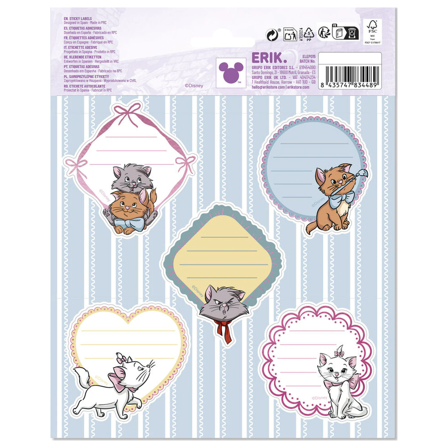 Disney The Aristocats Marie füzetcímke termékfotó