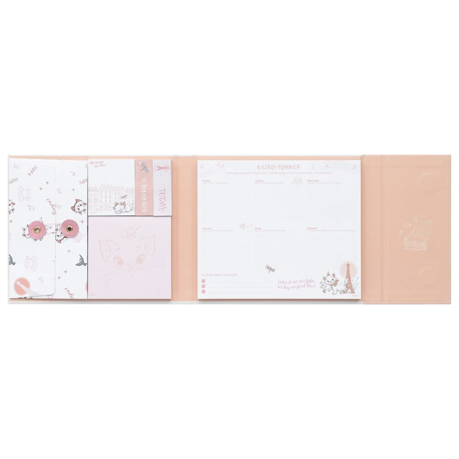Disney The Aristocats Marie heti tervező és jegyzettömb csomag termékfotó