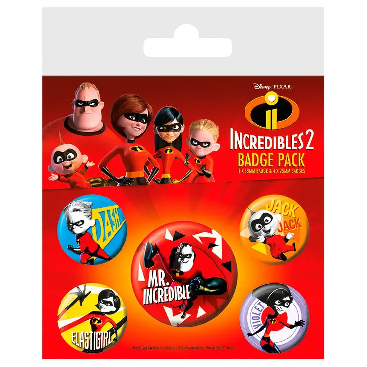 Disney The Incredibles kitűző csomag termékfotó