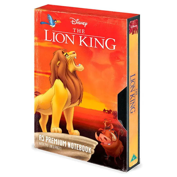Disney The Lion King VHS A5 prémium jegyzetfüzet termékfotó
