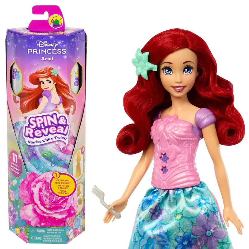 Disney The Little Mermaid Spin Reveal Ariel doll termékfotó