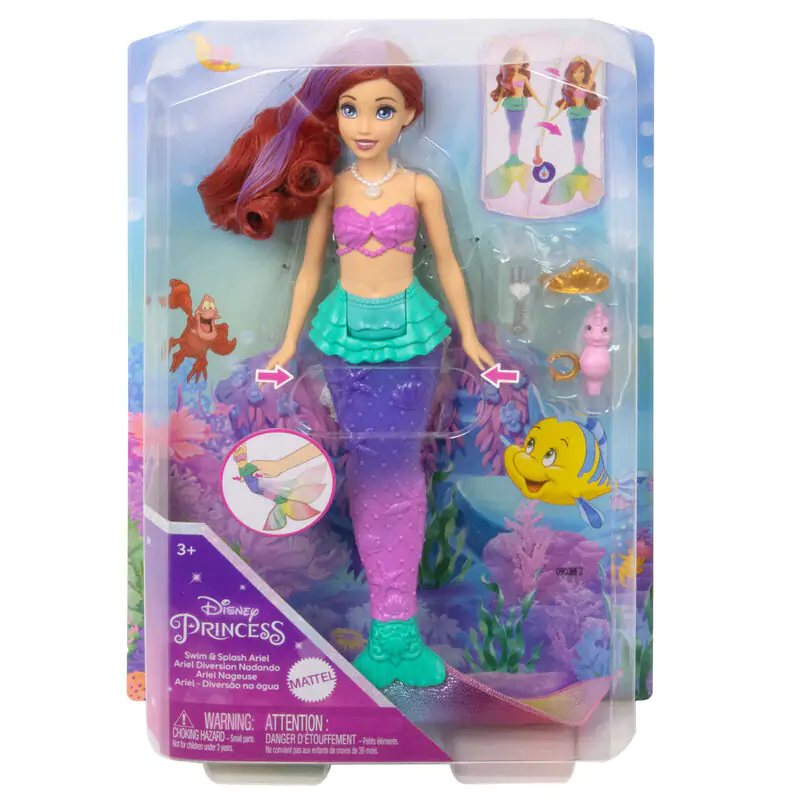 Disney The Little Mermaid Swim & Splash Ariel játék baba termékfotó