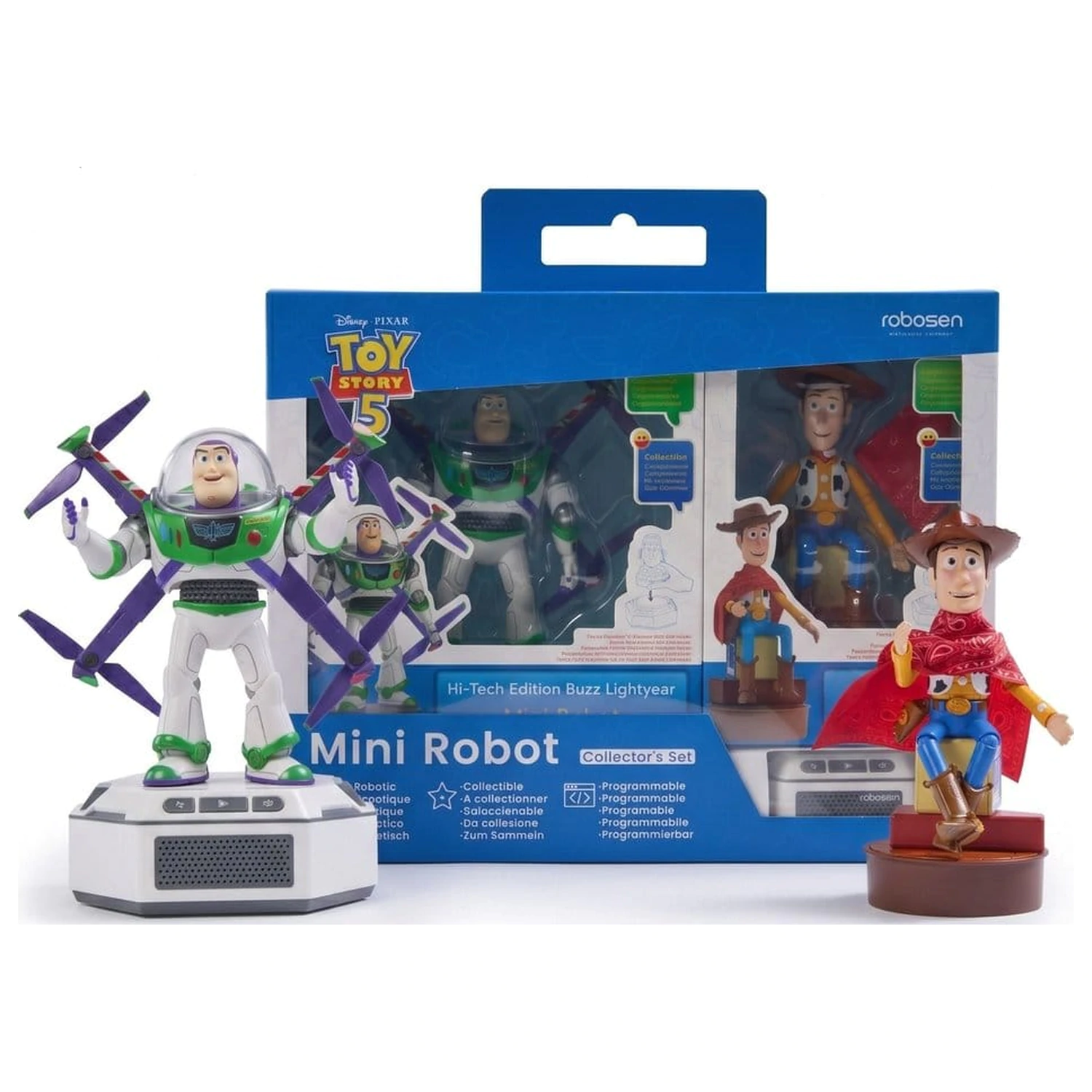 Disney Toy Story 5 Buzz Lightyear & Woody (Hi-Tech Edition) Angol nyelvű interaktív robot játékcsomag termékfotó