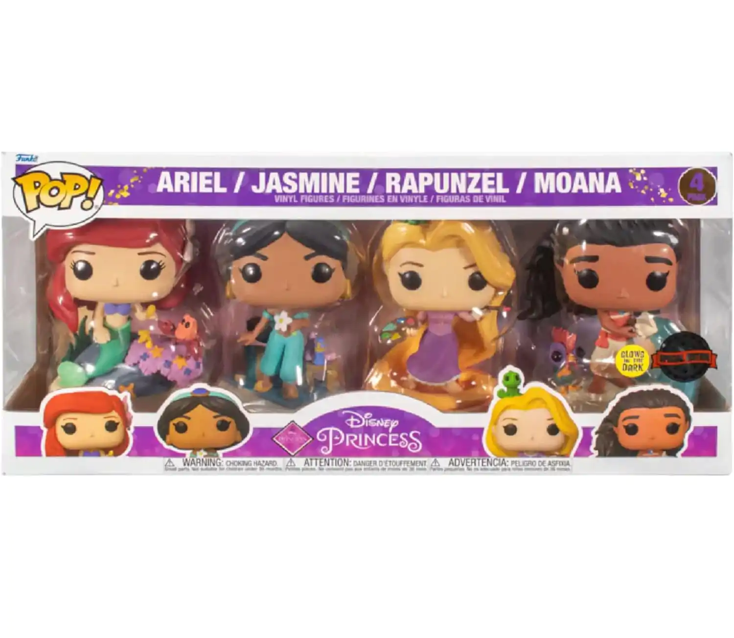 Disney Ultimate Princess Funko POP! Movies Vinyl figura 4 db-os csomag (GW) 9 cm termékfotó