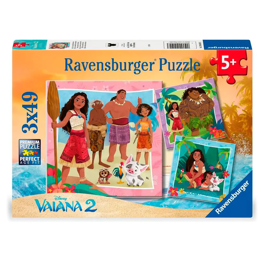 Disney Vaiana 2 puzzle 3x49db-os termékfotó