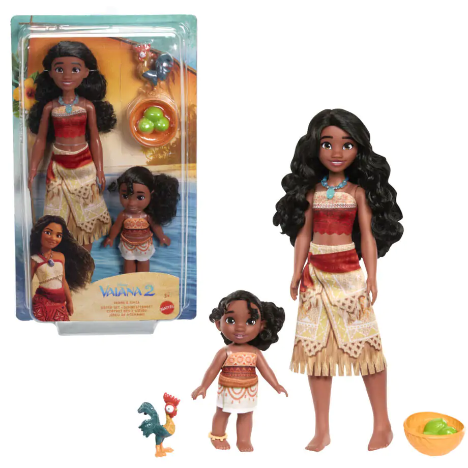 Disney Vaiana Moana 2 Vaiana & Simea 2 db játék baba figura termékfotó