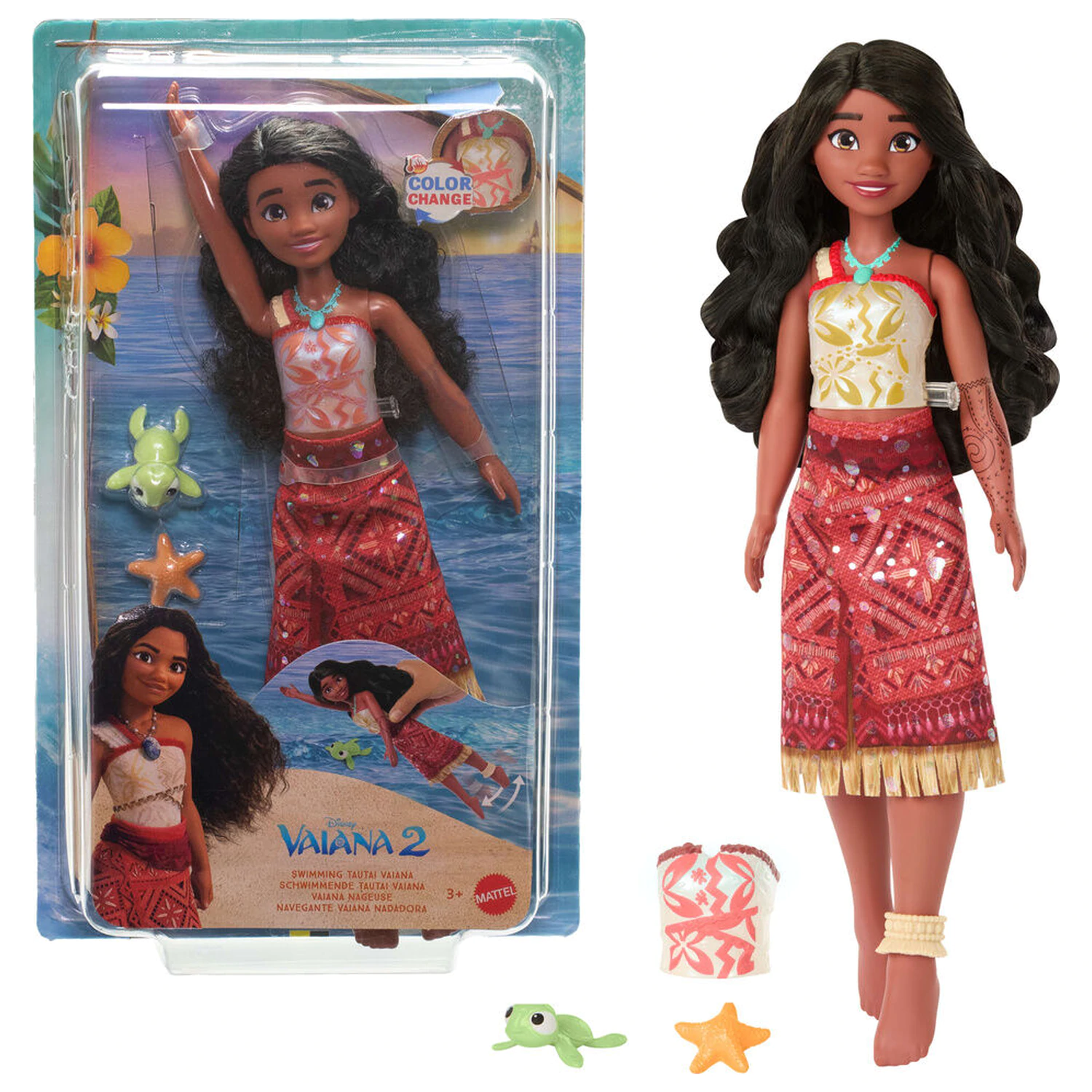 Disney Vaiana Moana Swimming Tautai Vaiana játék baba termékfotó