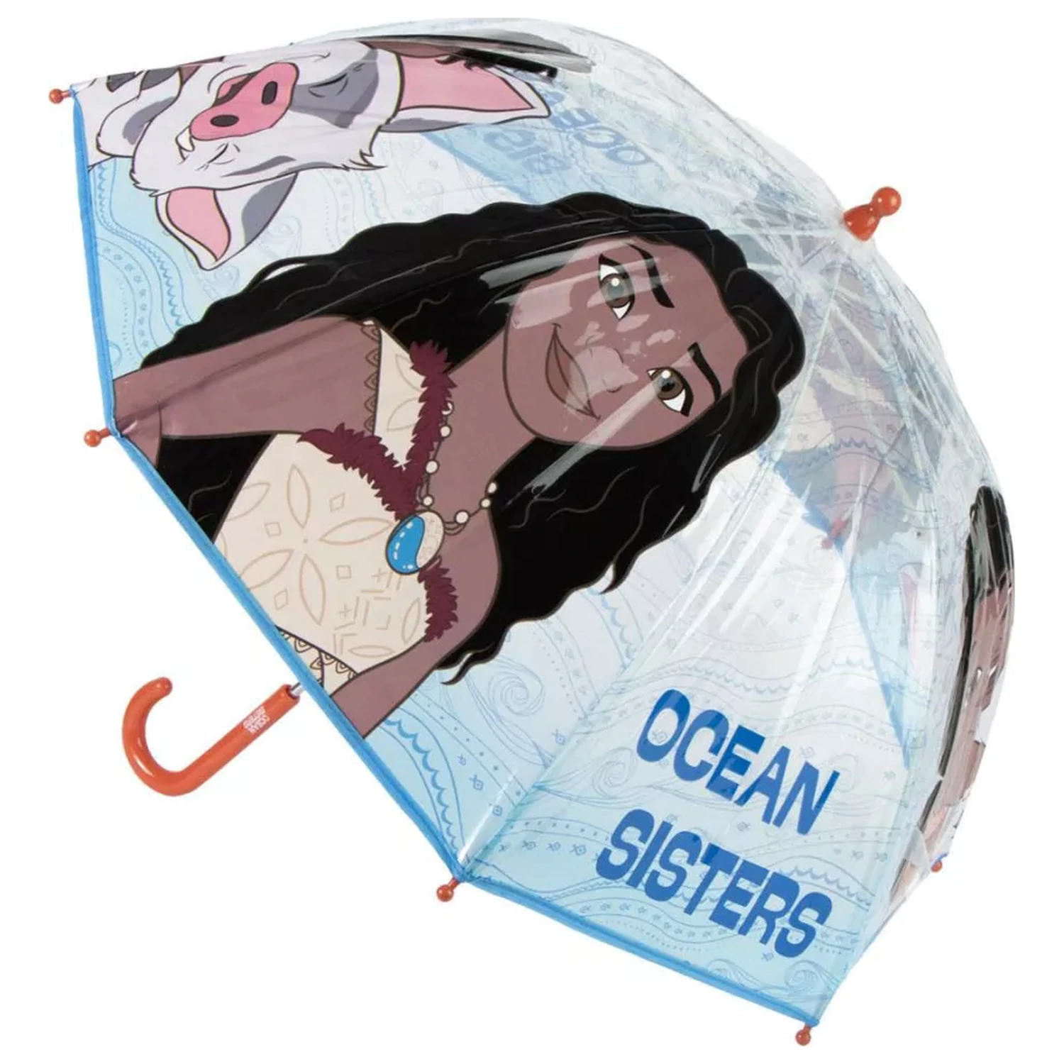 Disney Vaiana Ocean Sisters gyerek átlátszó esernyő termékfotó