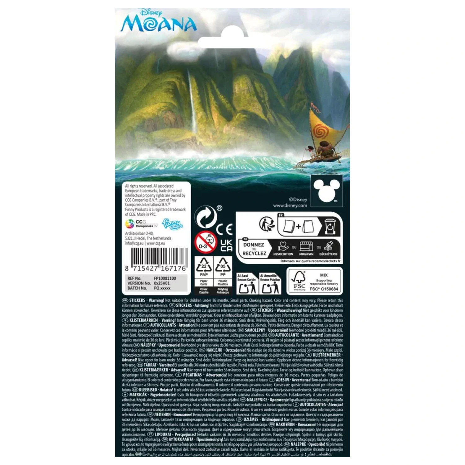 Disney Vaiana Wayfinder matrica termékfotó