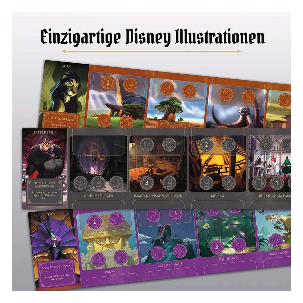Disney Villainous Evil Comes Prepared Standalone/Expansion Pack német nyelvű társasjáték kiegészítő termékfotó