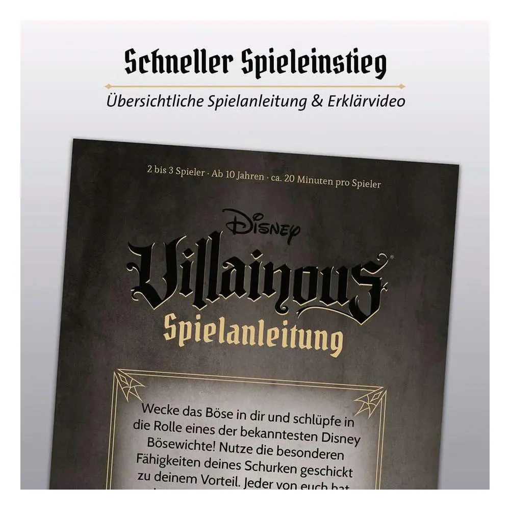 Disney Villainous Evil Comes Prepared Standalone/Expansion Pack német nyelvű társasjáték kiegészítő termékfotó