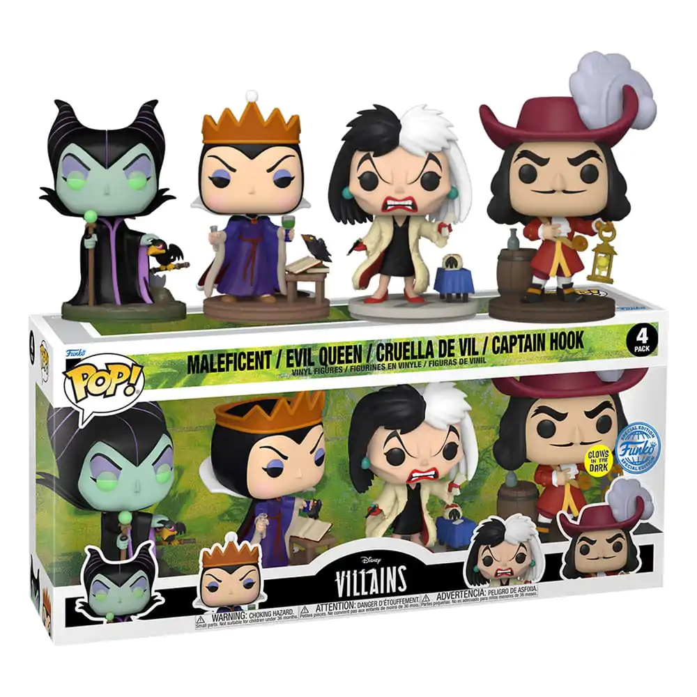 Disney Villains Funko POP! Movies 4 db-os Vinyl figura csomag Villains (GW)(EMEA) 9 cm termékfotó