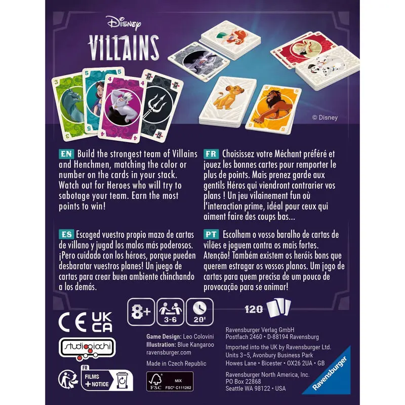Disney Villains kártyajáték termékfotó