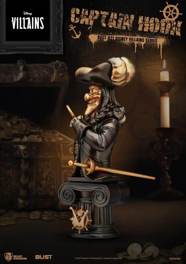 Disney Villains Series Captain Hook PVC mellszobor figura 16 cm termékfotó