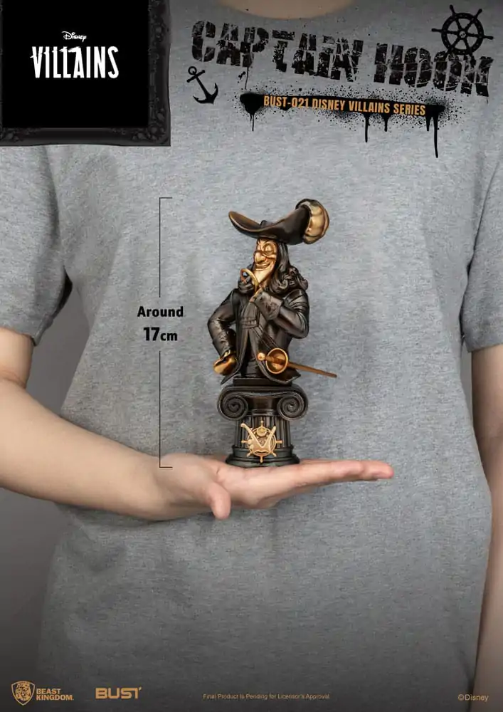 Disney Villains Series Captain Hook PVC mellszobor figura 16 cm termékfotó