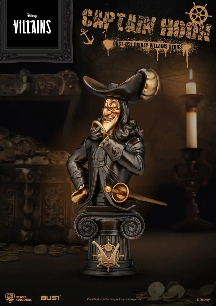 Disney Villains Series Captain Hook PVC mellszobor figura 16 cm termékfotó