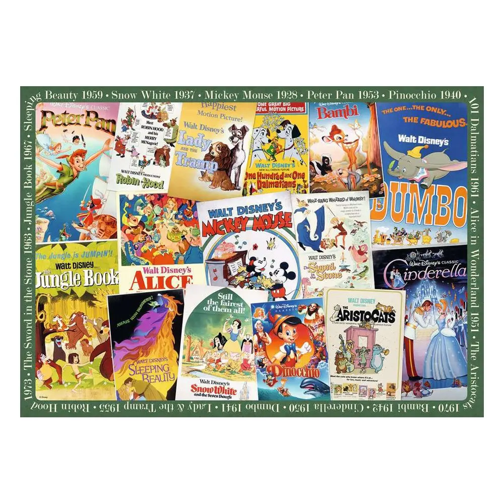 Disney Vintage Movie Posters puzzle (1000 darab) termékfotó