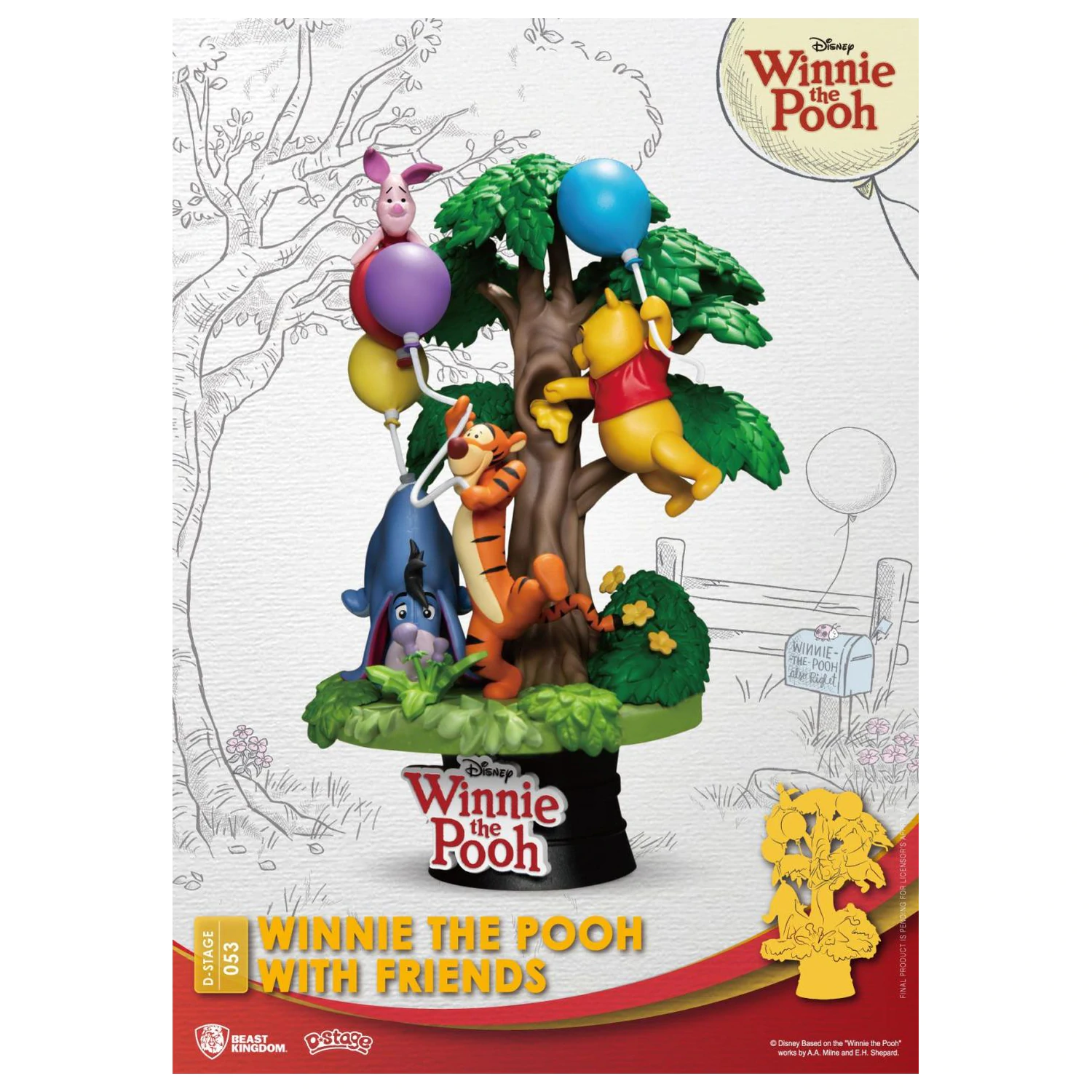 DISNEY Winnie with Friends Dioráma D-Stage 15cm termékfotó