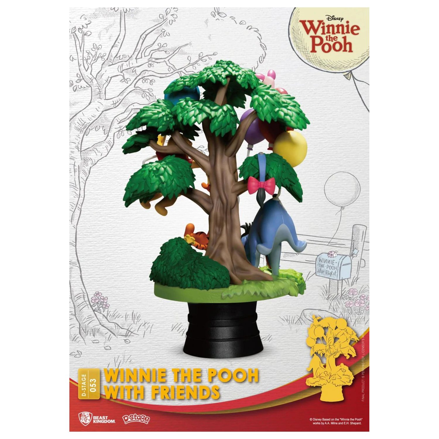 DISNEY Winnie with Friends Dioráma D-Stage 15cm termékfotó