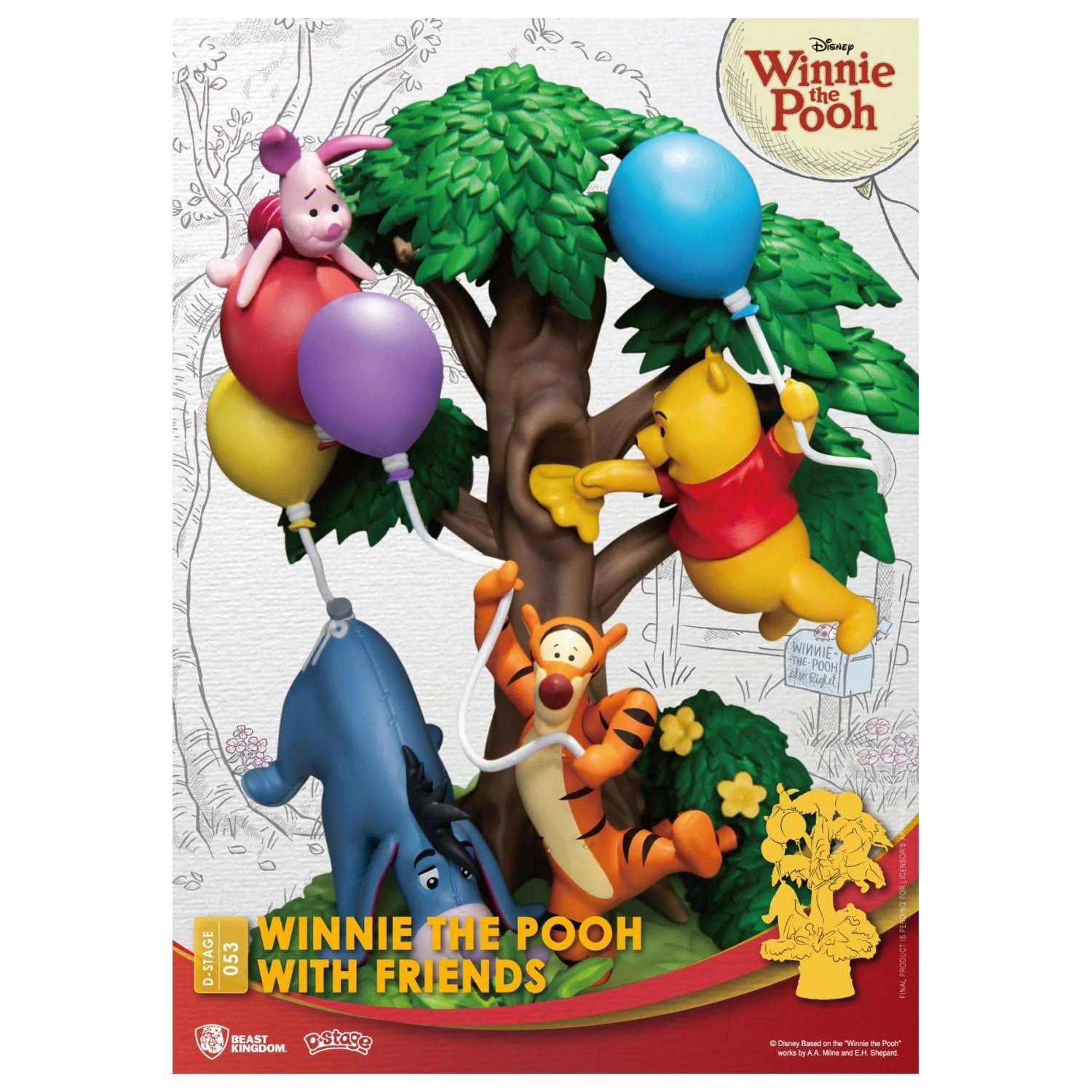 DISNEY Winnie with Friends Dioráma D-Stage 15cm termékfotó